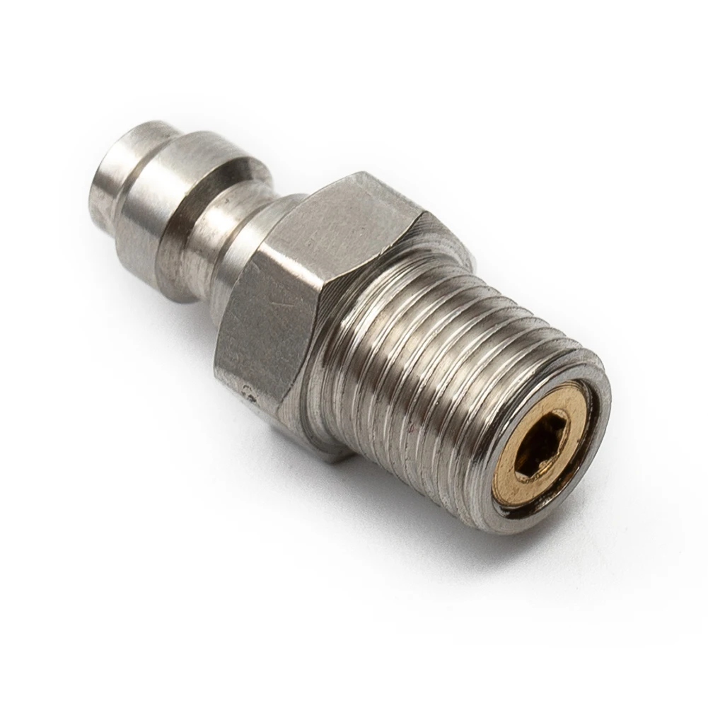 1pcs M10*1 1/8NPT 1/8BSPP 8mm Male Thread Quick Connect Valve PCP Filling With Valve M10*1 1/8NPT 1/8BSPP Valves