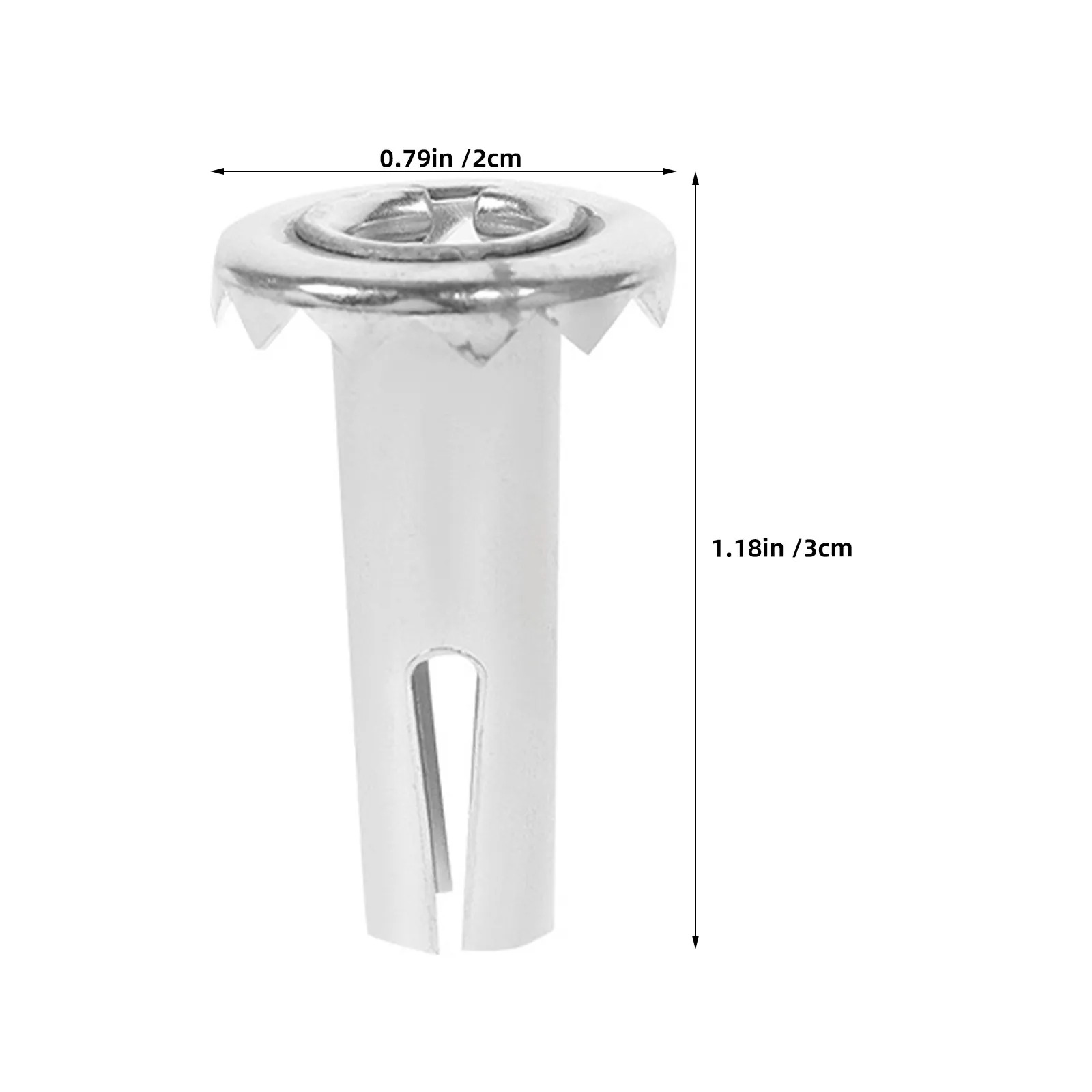 20Pcs Caster Stem Inserts Iron Chair Leg Socket Sleeve for 8x36 8x38 Stem Wheels Furniture Parts Caster Wheel Replacement view 3