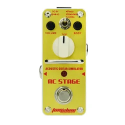 AROMA AC Stage Acoustic Guitar Effect Pedal Acoustic Simulator Effects True Bypass Pedal AAS-3 Folk Guitar Accessories & Parts