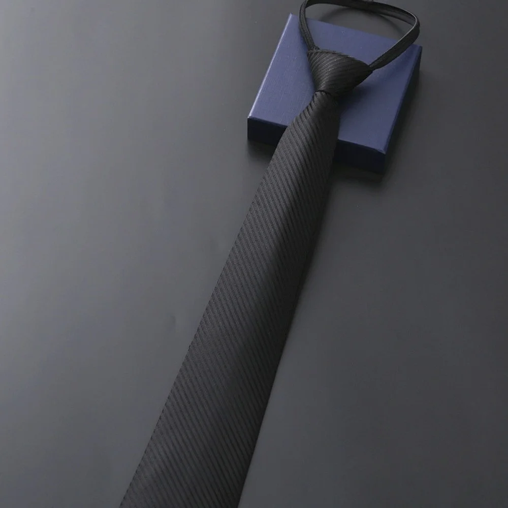 Professionelle Herren-Krawatte mit Reißverschluss, 8 cm, für Business, formelle Anlässe, Arbeit, Mode, Herren-Krawatte für Meetings, Hochzeiten, Alltag. – Detail 22