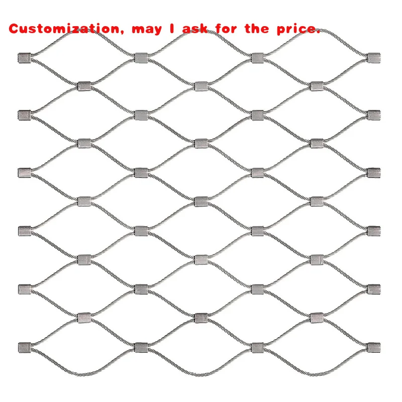 custom.Reinforced Woven Style Rope Mesh Decorative Rope Stadium Fence Mesh High Altitude
