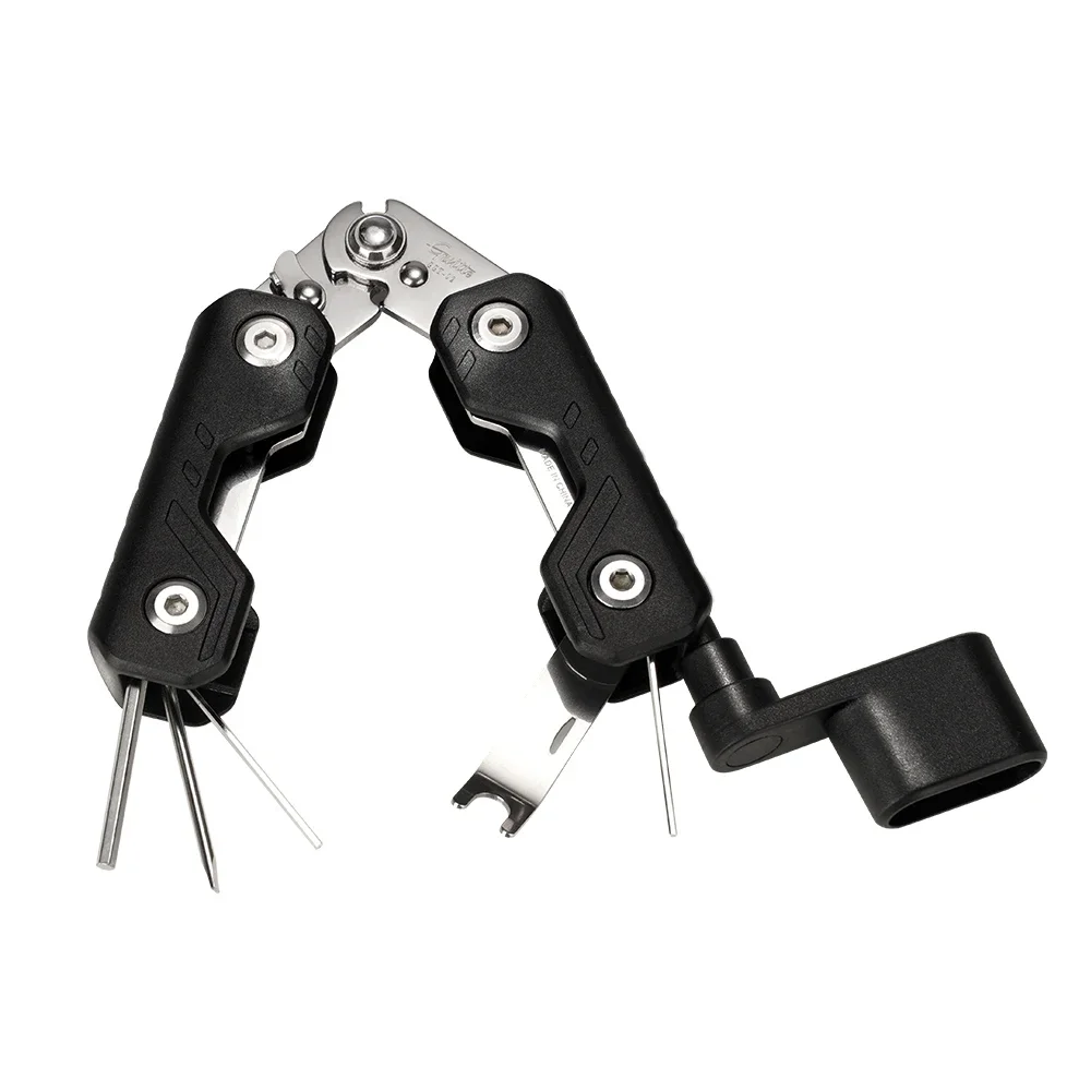 JOYO Guitto GGT-02 7 in 1 Guitar Bass Maintenance Tool, String Cutter Winder Wrench for Guitar Bass Restring Setup Adjustment