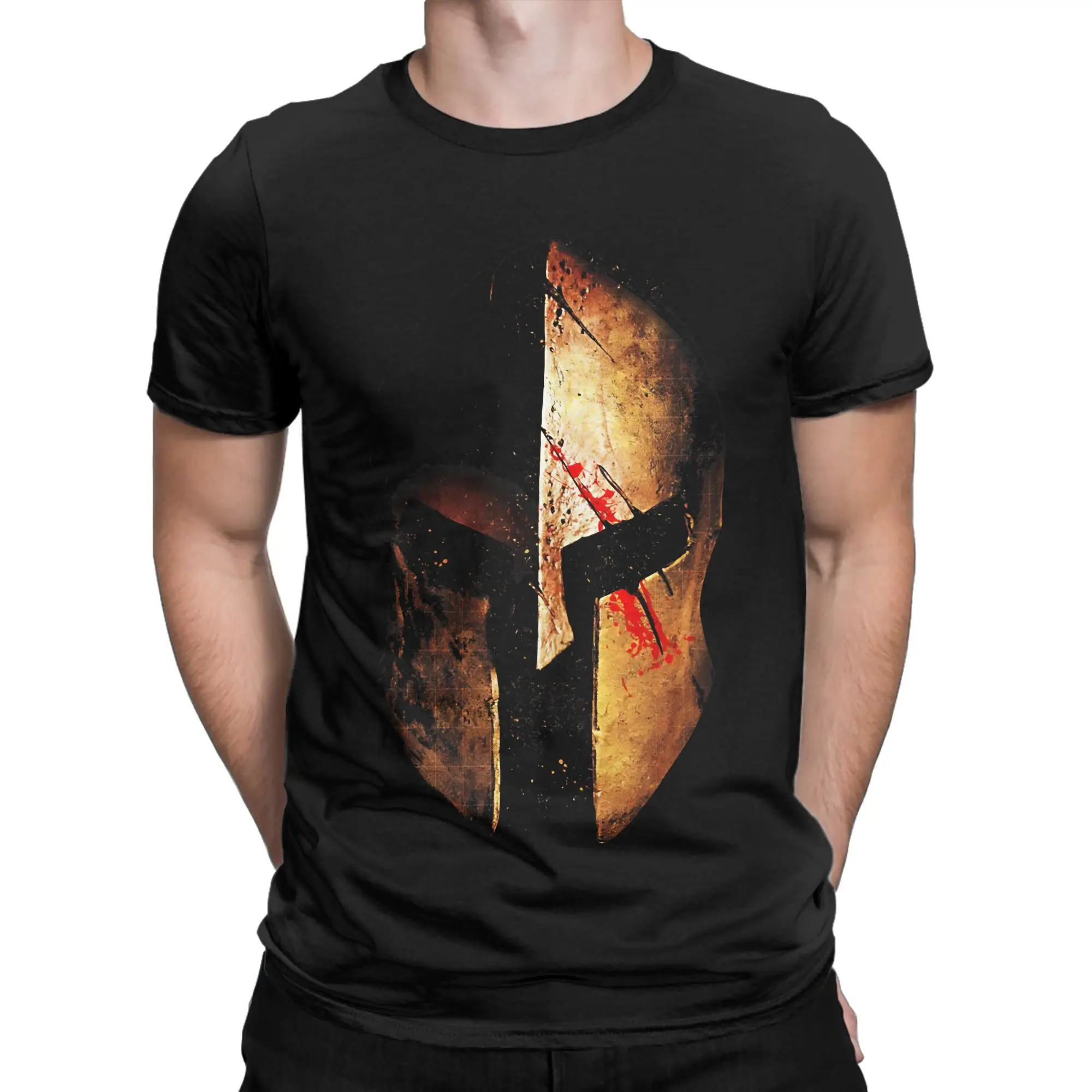 VII Classic Shirt Graphic 100% Cotton T-Shirt 300 Sparta wWarriors Tops Tees For Men