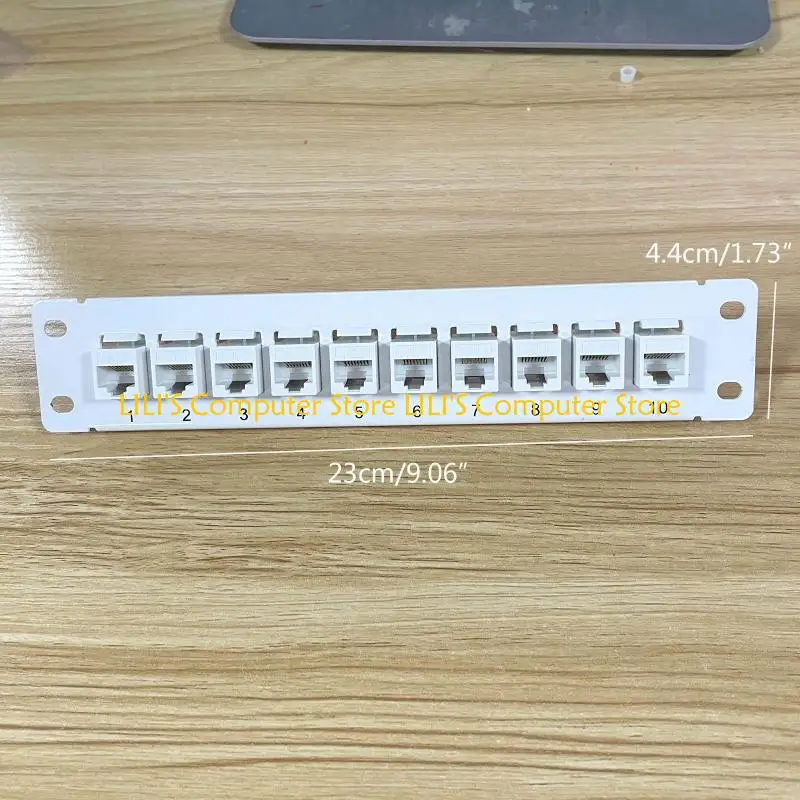 A52B Wallmount /Rackmount 1U Ethernet Patch Panel Down Block لكابلات CAT6