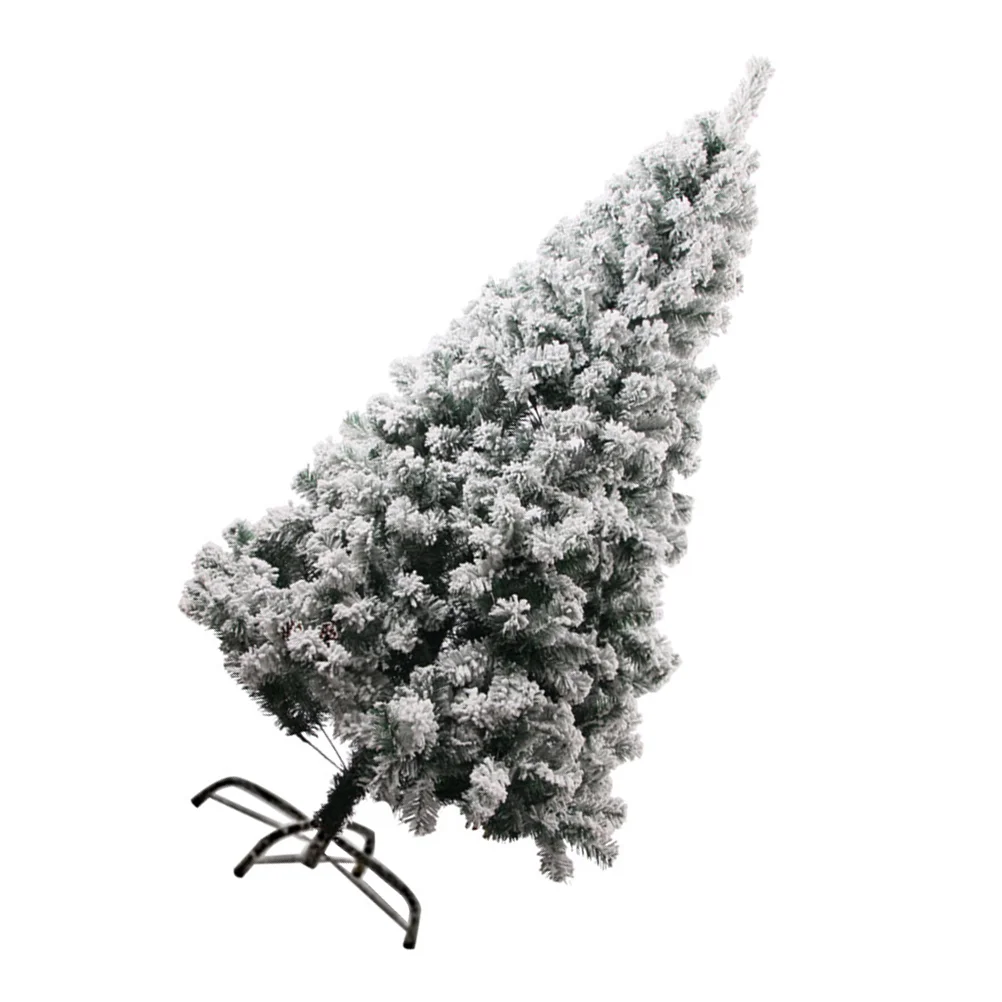 Kunstmatige gevlokte kerstboom Decor Supply Ornament Versier schattige kerstsimulatie Massaal huis