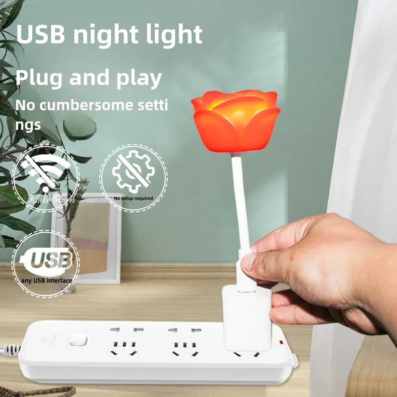 Mini luz Usb de protección ocular para mesita de noche, aplicable para el hogar, interior, cocina, decoración de habitación, luces, regalos de Navidad para el Día del Padre