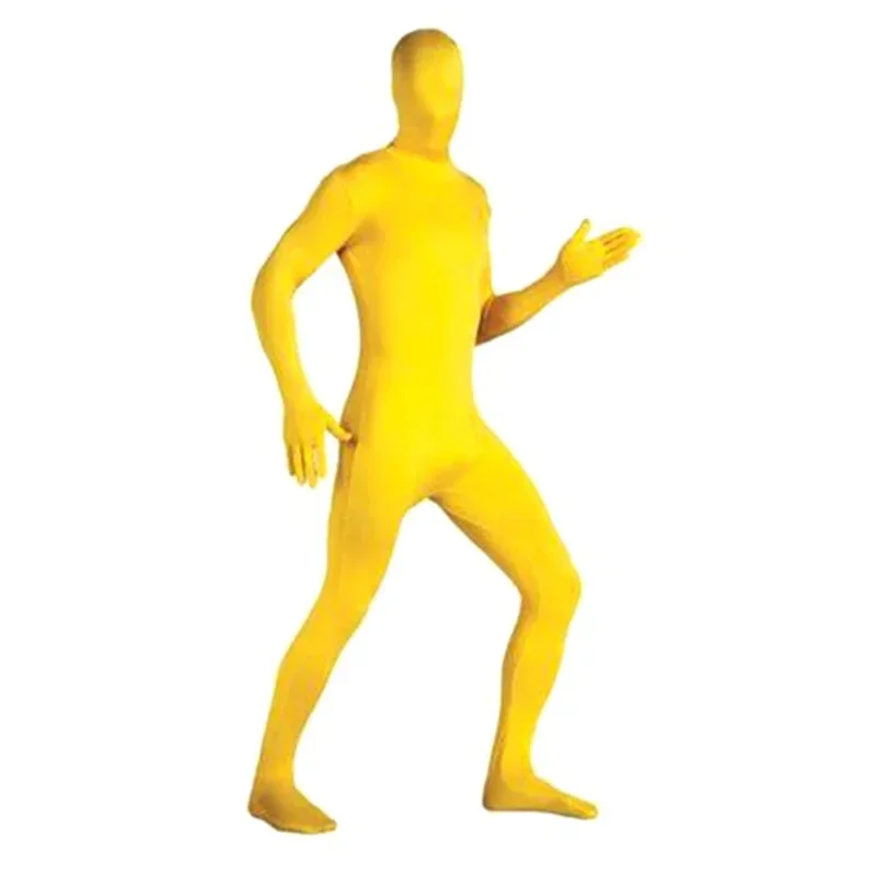 Dansende Full Body Zentai Volwassen Nieuwigheid Cosplay Kostuums Spandex Zwarte Pak Strakke Een Stuk Catsuit Halloween Mannen Vrouwen Bodysuit