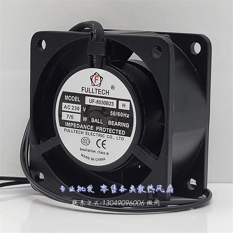 New UF-6030B23 60 * 60 * 30MM 110V/230V 6CM 7/5W Instrument Power Supply Equipment Cooling Fan