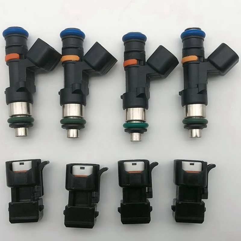 8X 60Lb 630Cc Fuel Injectors For 1.8T Turbo - A4 TT Golf Jetta Acura EV14 0280158117