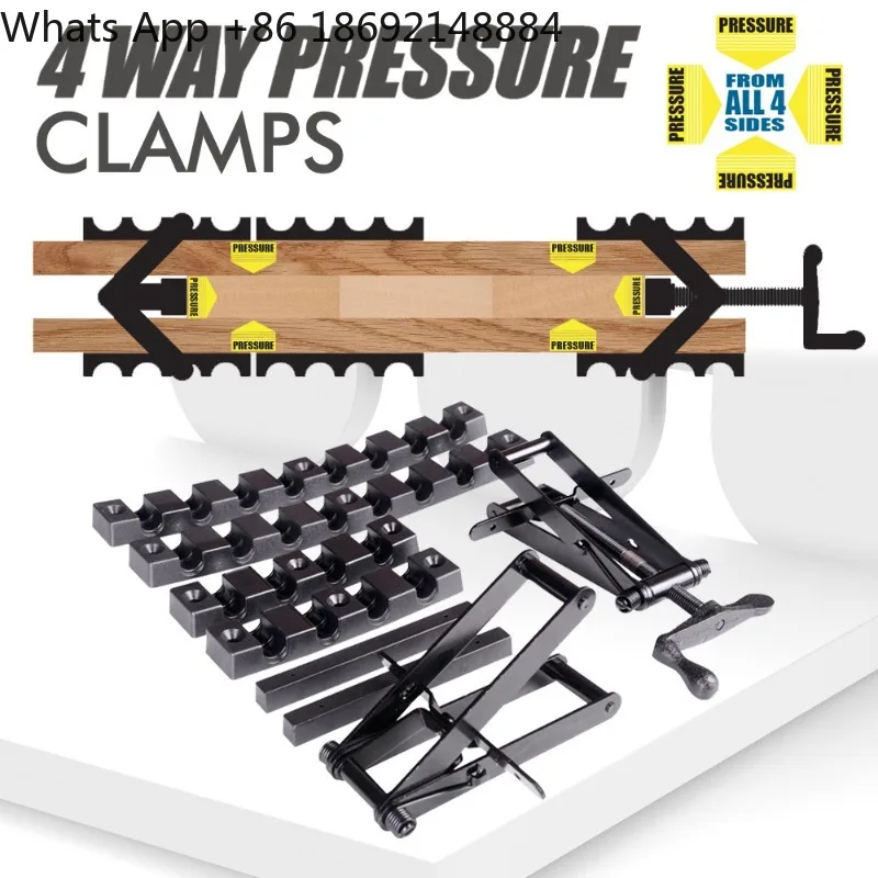 Puzzle Clamp for Four-Way Clamping Custom Width New Type Fixture for Fixed Positioning Panel Woodworking Tools Puzzle Fixture