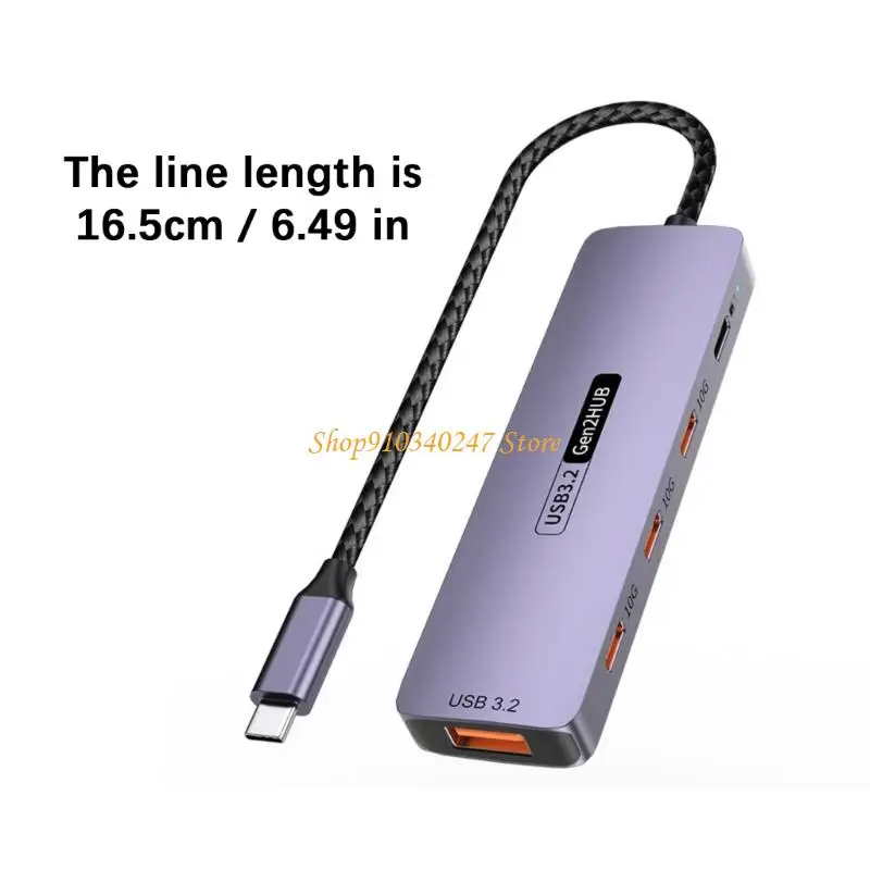 Q22A USB Type C Hubs 4K 60Hz HDTV PD100W 140W شحن سريع USB 3.2 منفذ لملحقات هاتف الكمبيوتر #6
