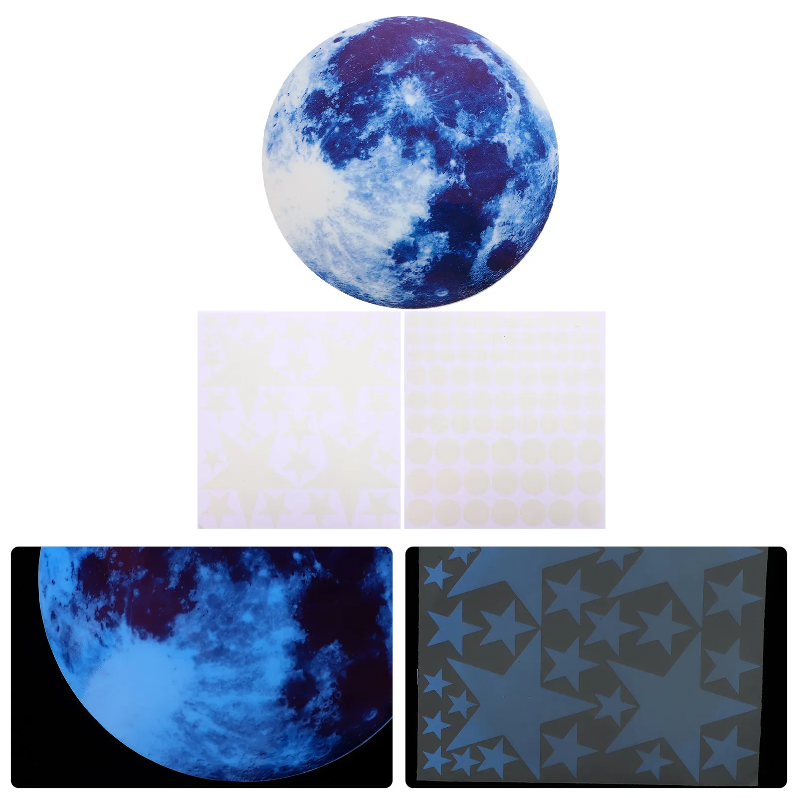 Decorative Glowing Sticker 's Room Wall Stickers Circular Glow-in-the-dark