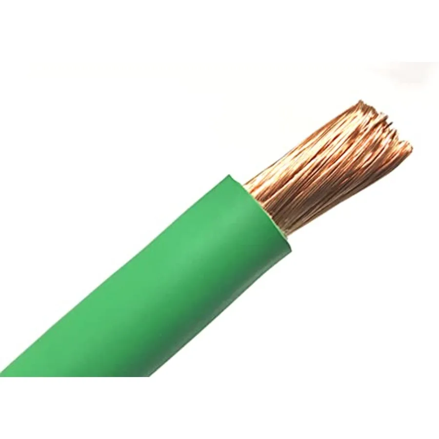 

Провод переменного и постоянного тока и питание 1 0 AWG GREEN Сверхмощный сверхгибкий аккумуляторный сварочный кабель для автомобильных аудиосистем и солнечной энергии