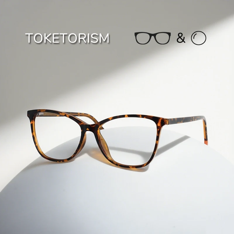 Toketorism Blue Light Blocking Reading Glasses For Women Fashion Optical Eyeglasses Frames Unisex Eyewear