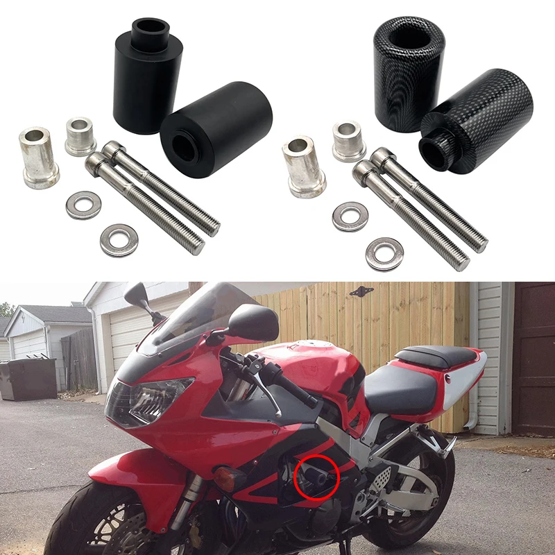 CBR 929RR 954RR Motorcycle No Cut Frame Slider Black And Carbon Look Crash Protectors Motorcycle Fit for Honda CBR 929 RR 954 RR