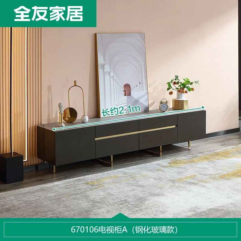 GZ-22 Home Furnishing Slate Coffee Table TV Cabinet Combination Simple Modern Living Room Storage Furniture