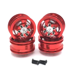 RC Car Tires and WheelsWheels,RC Rubber Tires with Aluminum Alloy Wheel Hub for WPL C14 C24 C34 C44 B14 B24 B16 B36 4WD