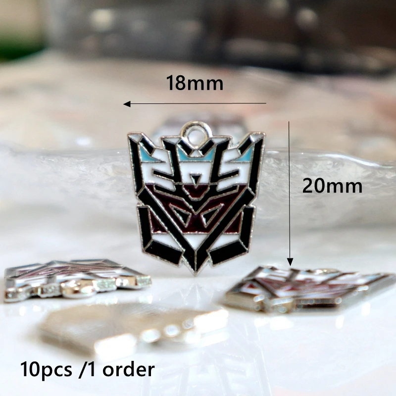 10PCS Transformers Avatar Alloy Pendant Cartoon Anime Metal Charms DIY Necklace Bracelet Earring Keychain Decoration Accessories