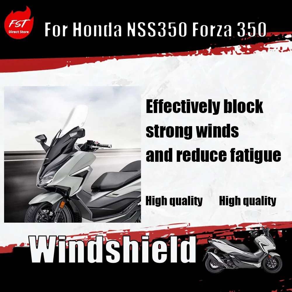 

For the modification of Honda NSS350 and Forza 350 to increase the height of the windshield. FORZA front windshield panel.