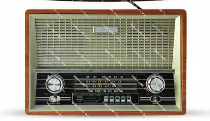

Vintage Bluetooth Radio - AM/FM/SW Receiver with Remote, TF Card/USB Support, Classic Desktop Speaker