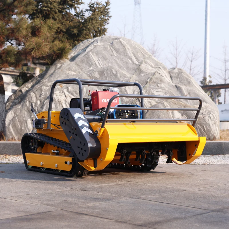Factory Direct Sales Self-Propelled Remote Control Lawn Mower Petrol/ Engine 800/1000/1200mm Tools Garden