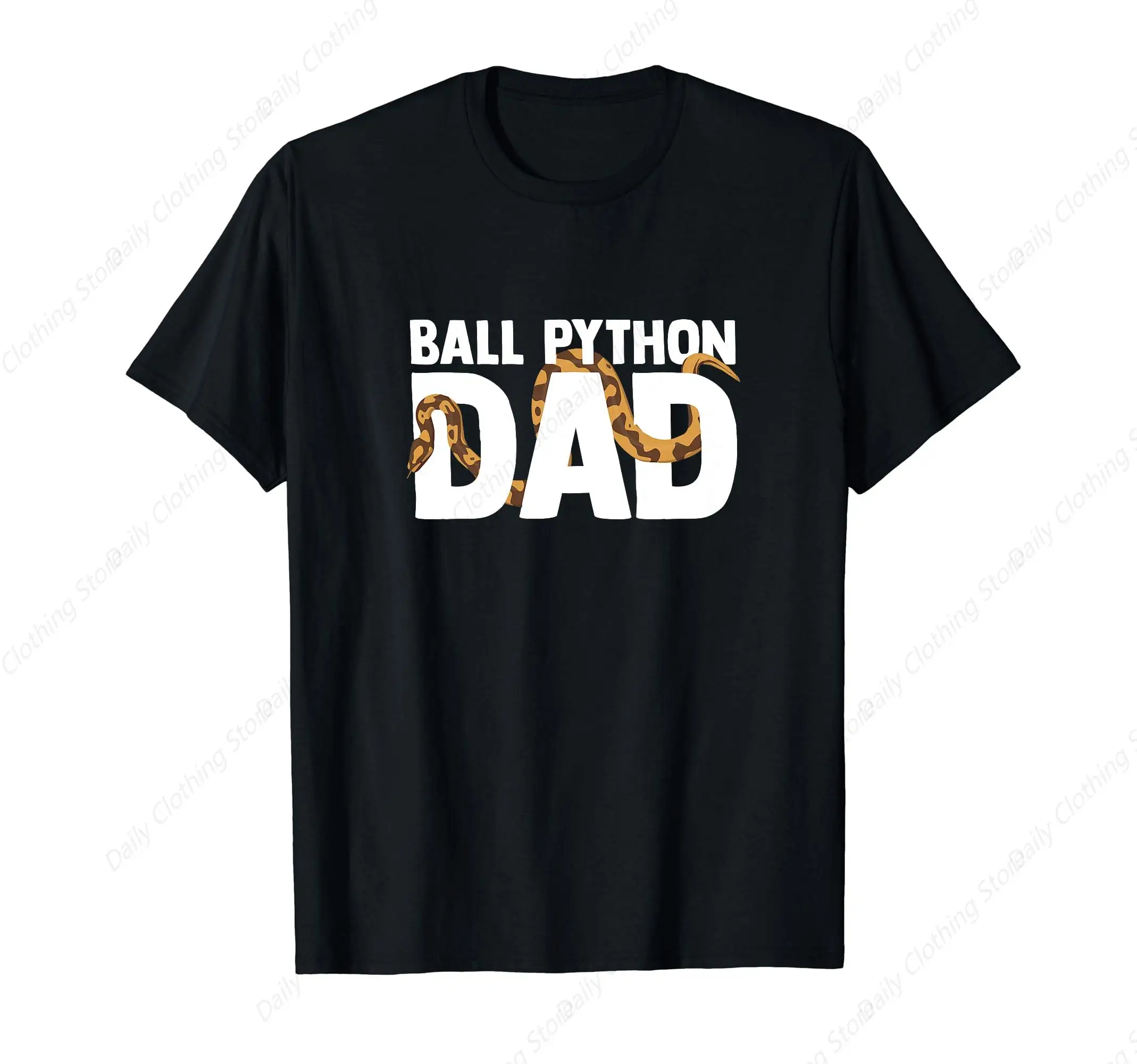 Ball Python Dad Snake Pet Owner Animal Ball Python T-Shirt Sport Tops Gifts Leisure Funny Graphic Short Sleeve Daily Comfortable