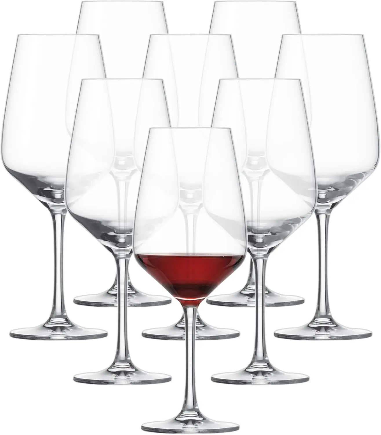 

Eater x Zwiesel Crystal Glass, 17 Ounce Red Wine (Set of 8), Clear