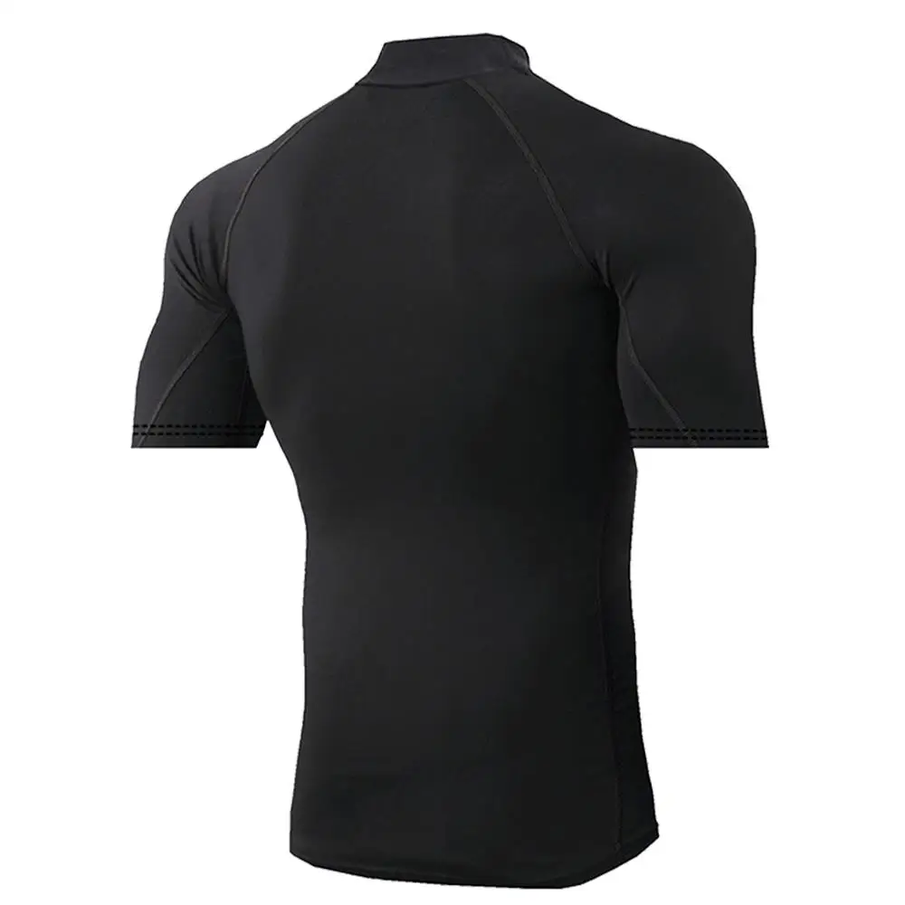 new Men Running Compression T-shirt Short Sleeve Sport Tees Gym Fitness Sportshirts Male Jogging Tracksuit Athletic Shirt Tops