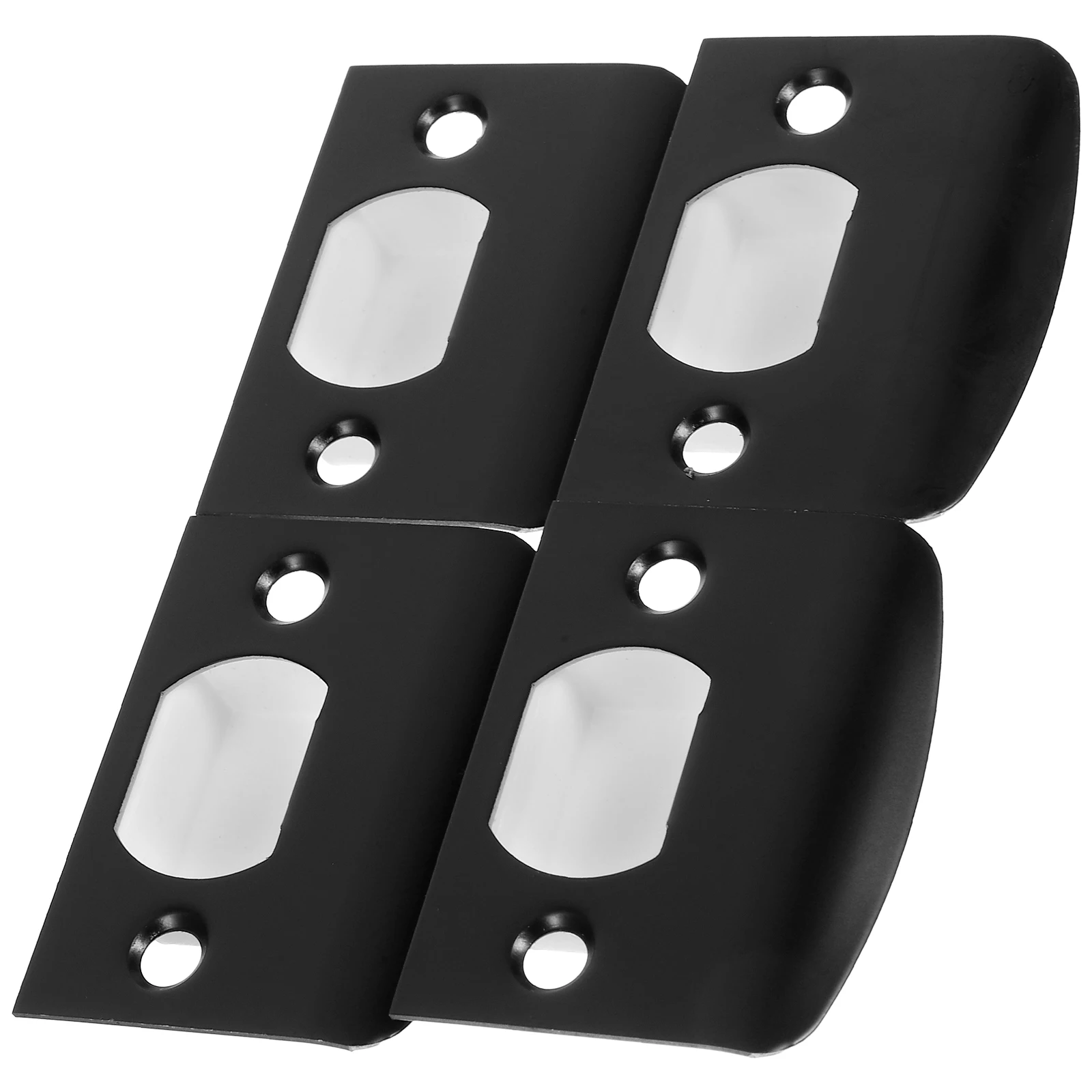 

D-Shaped Buckle Reinforcement Striker Plates Deadbolt Lock Protector Metal Repair Kit Durable Smooth Installation Finish