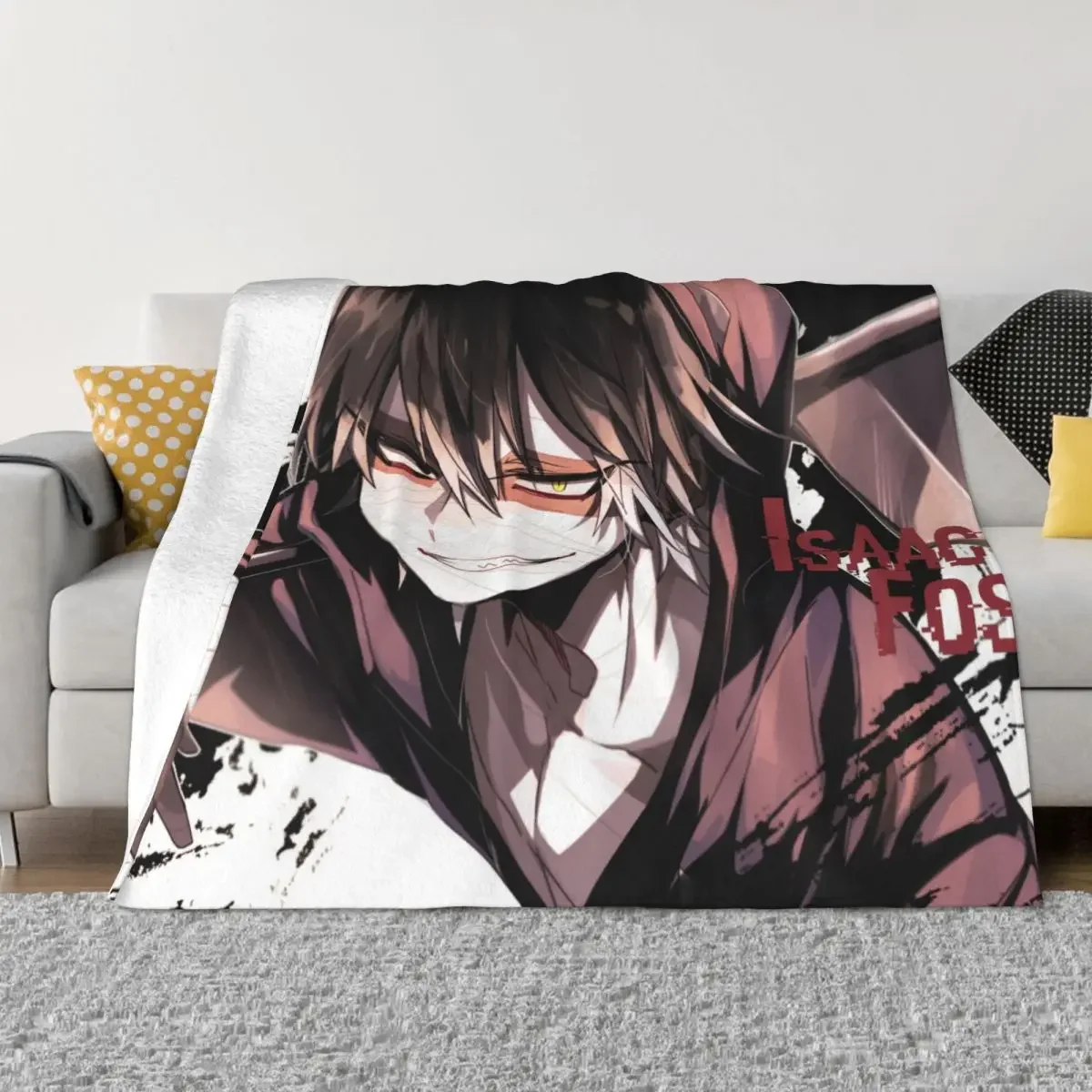 Angels Of Death Isaac Blankets Fleece Textile Decor Satsuriku no Tenshi Anime Soft Throw Blanket for Bedding Bedroom Bedspread