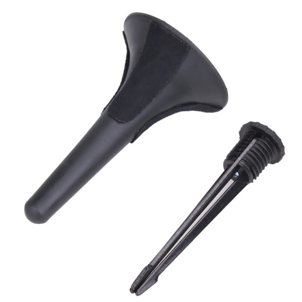 

Portable Trumpet Tripod Stand 3 Leg Metal Base Foldable Bracket Rotating Screw Black Felt Sturdy Instrument for Wind
