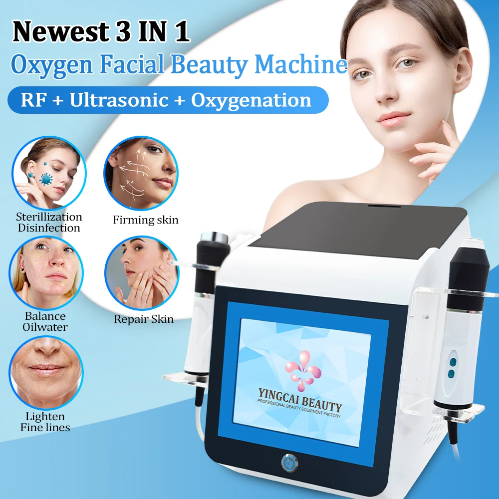 

3 в 1, машина для гидрофайловой красоты, кислородное омоложение кожи, машина для подтяжки лица для отбеливания кожи, пузырь CO2 + ультразвук