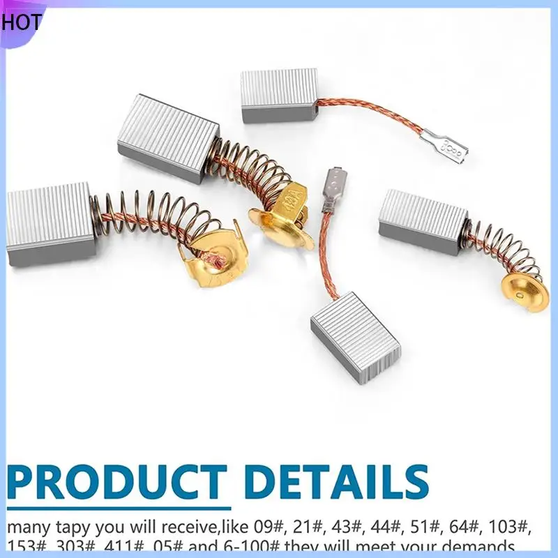 

B45C 96 Pcs Electric Motor Brushes Carbon Brushes Power Tool Replacement Part For Repair Power Tool 12 Different Sizes