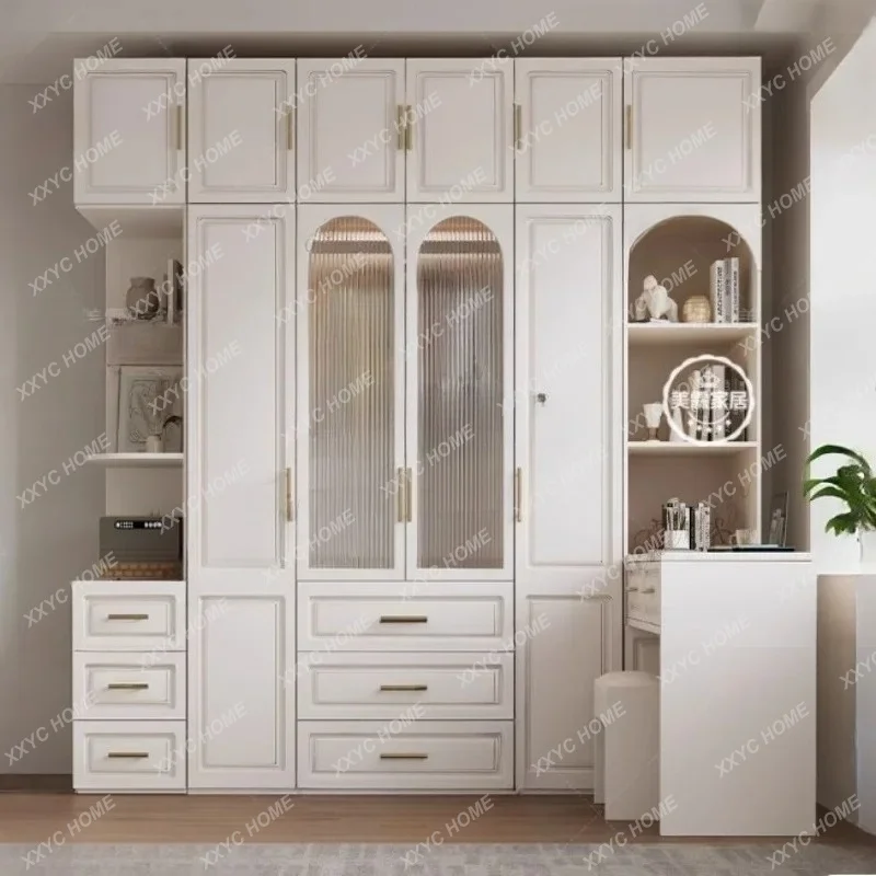 XXwhite Closet for clothes Home bedroom Organizer comfortable storage Cabinet/ Closet full save shelves shelf wardrobe furni