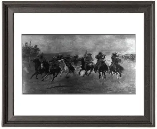 

Framed Poster Frederic Remington 1889 Picture Frame 16x12 inches Photo Paper Print