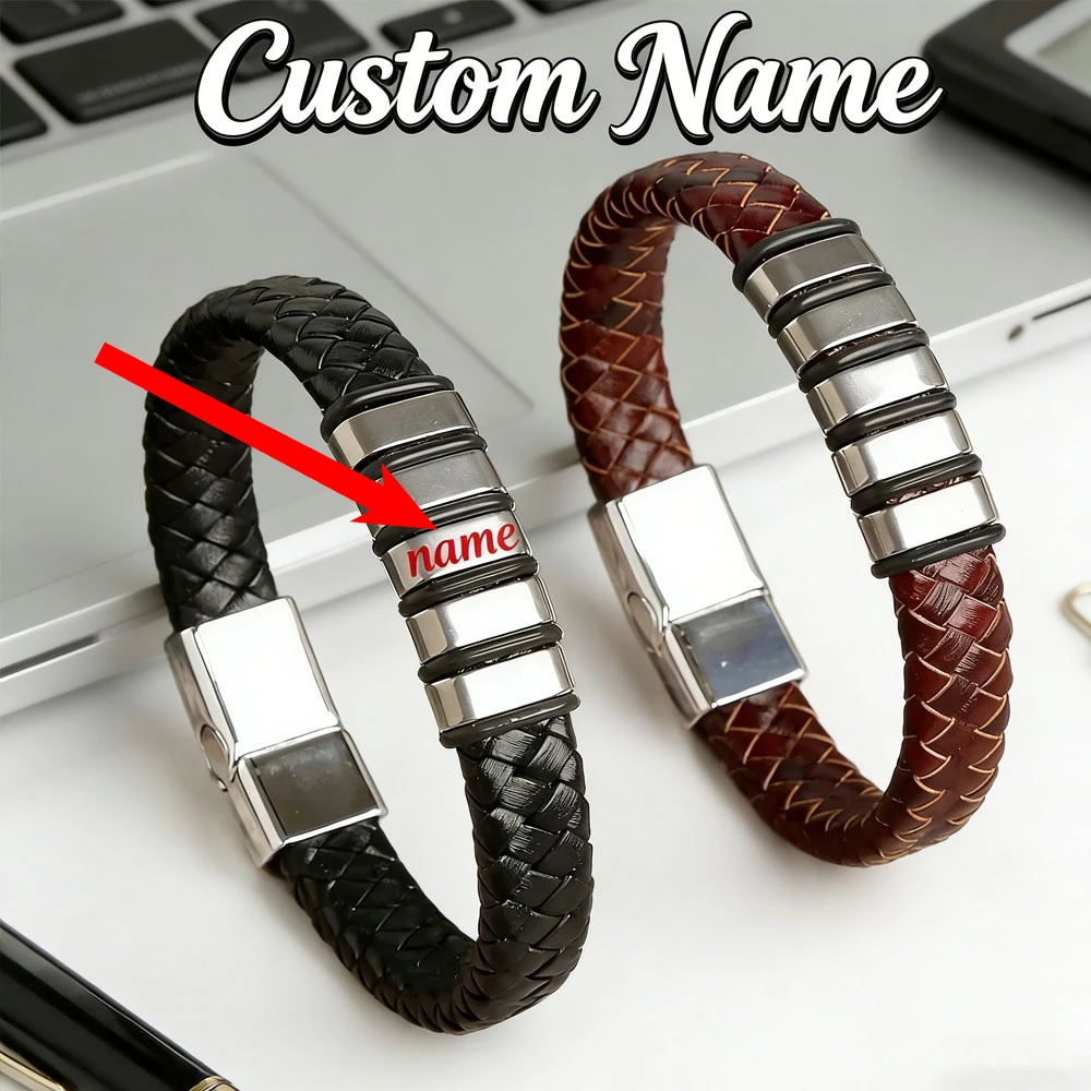 

Антистатический браслет-цепочка из кожи с логотипом на заказ, пять колец, для снятия статического электричества с тела, зимний, подарок