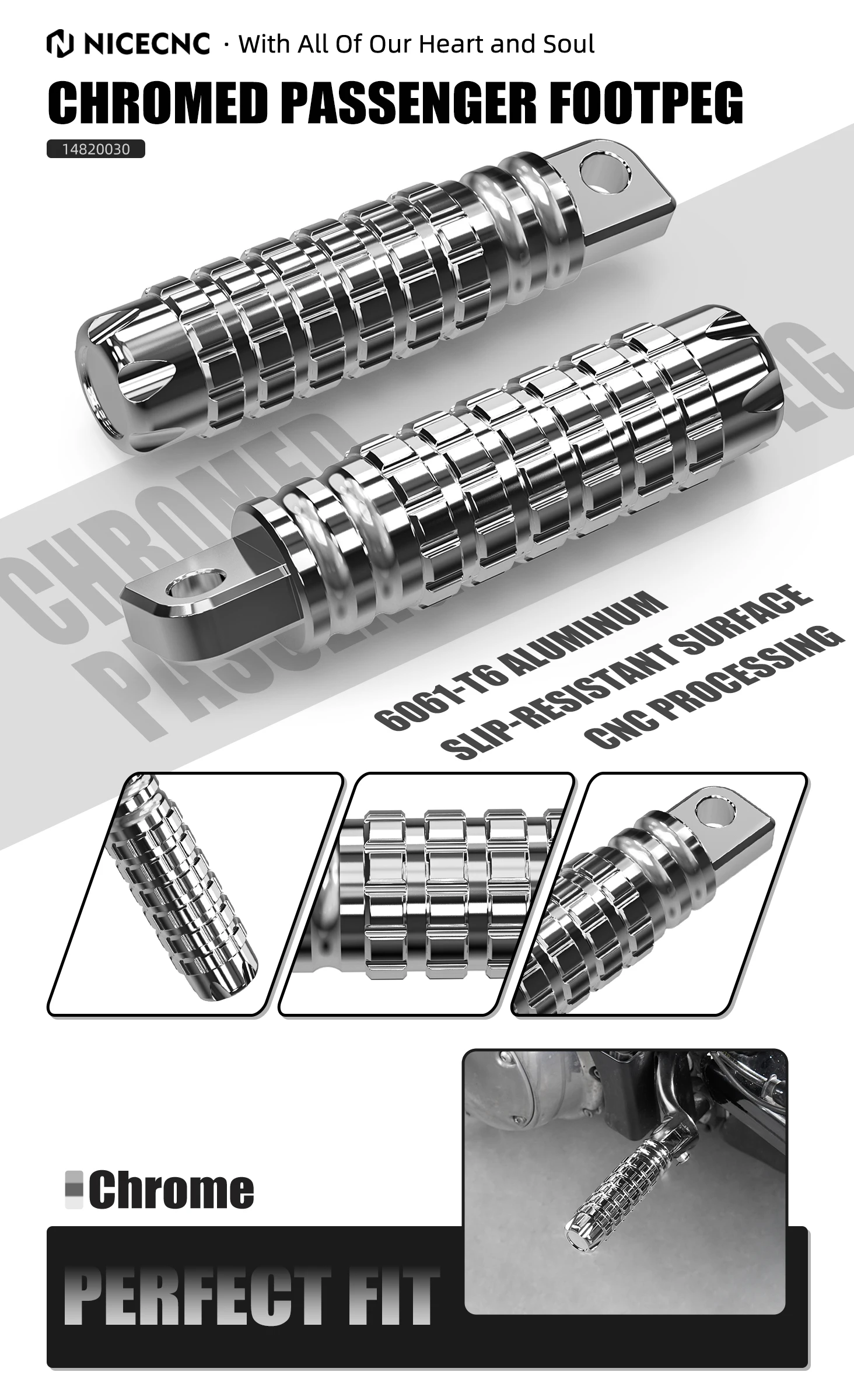 Beifahrerfußraste für Harley Sportster 883 XL883R Sportster 1200 XL1200C Iron 883 XL883N 2014–2020 Iron 1200 XL1200NS 2018–2021 – Detail 17