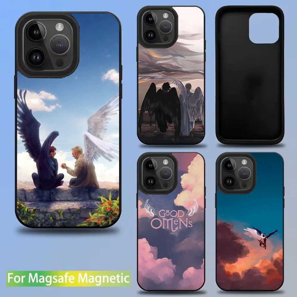 

Good Omens TV Phone Case For IPhone 16 15 14 13 12 11 Pro Mini Max Soft Magnetic Cover