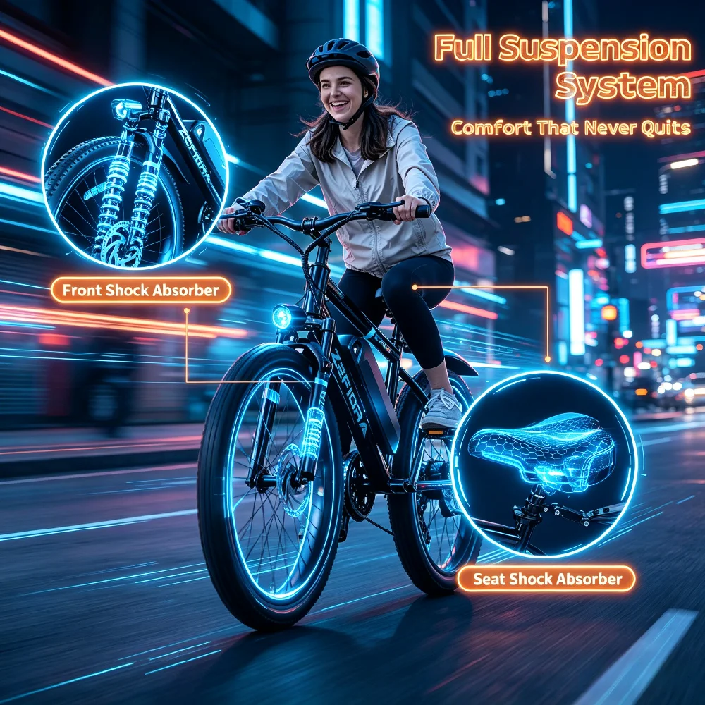 

Factory Original 750W City 26 Inch Electric Bicycle,UL2849 Certified Adjustable Front Brake,Adult Mini Ebike US Local Shipping