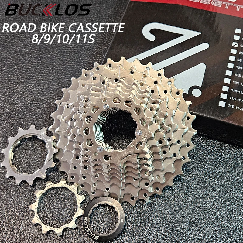 BUCKLOS Road Bicycle Cassette 8/9/10/11/12 Speed Road Bike Freewheel K7 8V 9V 10V 11V 12V Bicycle Cassette for SHIMANO HG