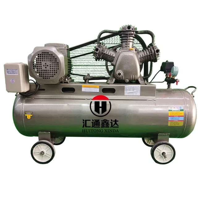 2.2kw 3hps 3-cylinder belt piston air compressor 90 litre for painting cars portable air compressor