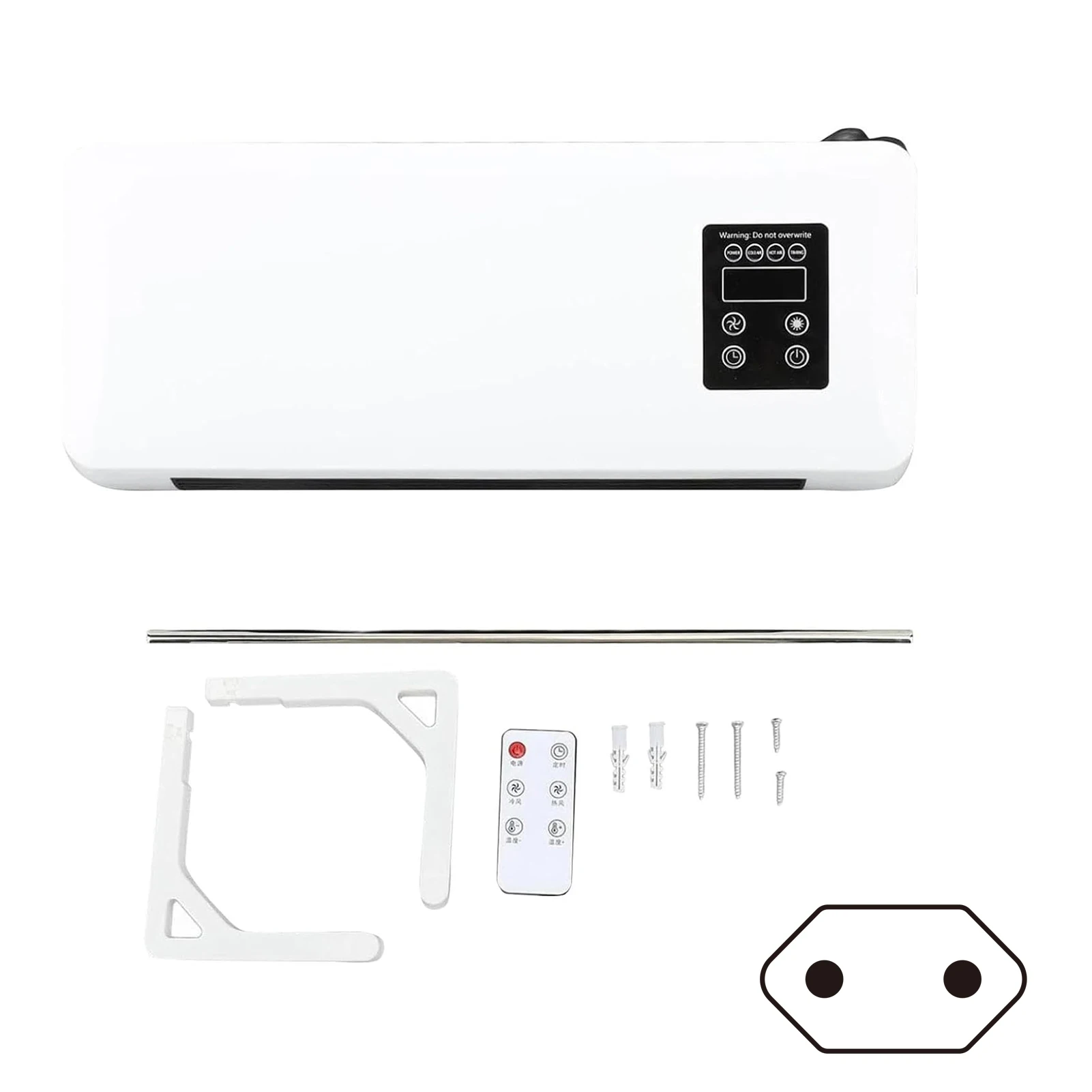 Mini Kalt/Warm Klimaanlage Wandmontierter Luftkühler Tragbare elektrische Heimheizung für Schlafsaal/Schlafzimmer/Badezimmer/Küche