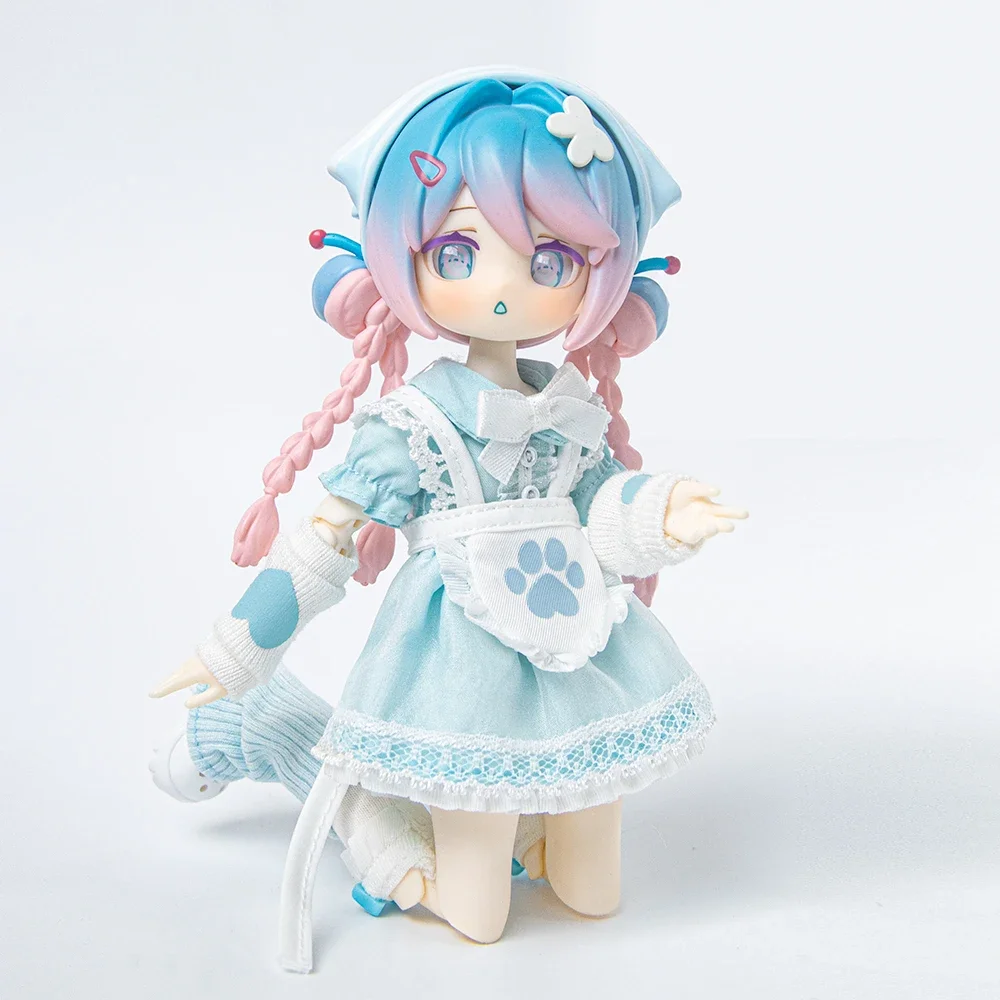 Bonito 1/12 bjd articulações móveis anime figura boneca na moda brinquedo ornamentos mudar roupas brinquedos menino menina presente boneca