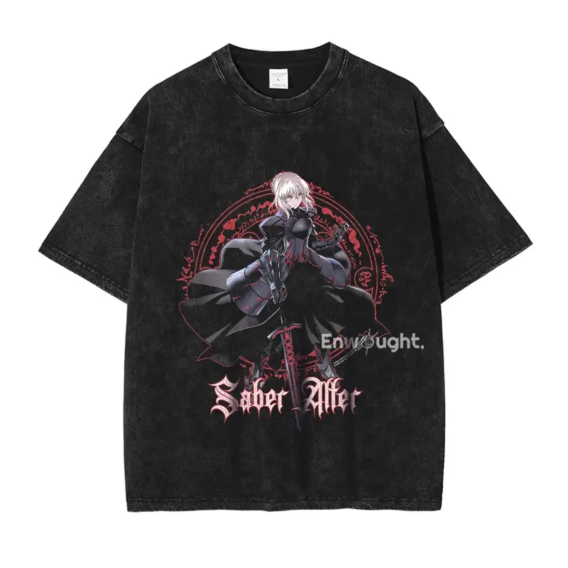 أنيمي مصير رين خمر غسلها جديد وصول ملابس رجالي تي شيرت أوم الجرافيك تي شيرت الرجال التي شيرت للرجال Ropa Hombre 62934