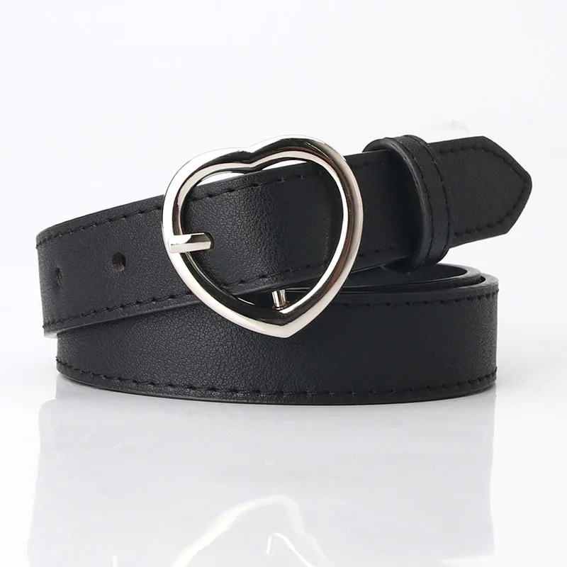 

Net Red Tide Female Spot Single Circle Ladies Belt Casual Versatile Bare Body Imitation with Jeans Belt Students