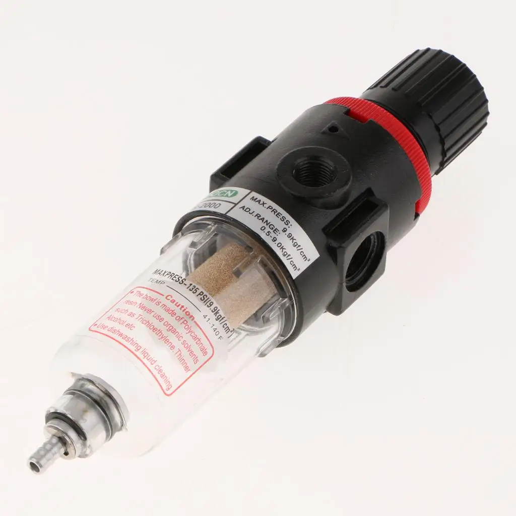 Air Compressor Accessories Aluminum Air Filter Regulator Pressure Gauge for Hydraulic and Pneumatic Tools