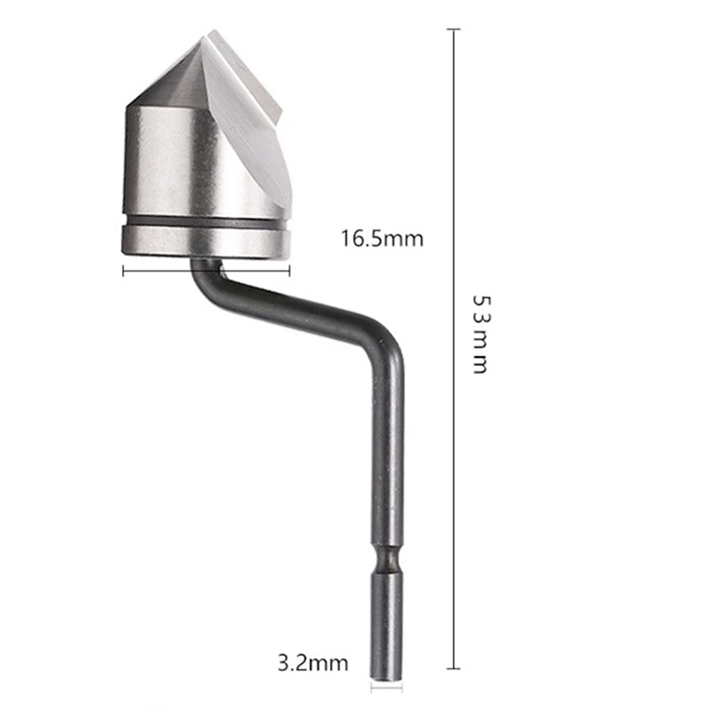 Countersink Blade,Inner Hole Chamfer Deburring Repairing Blade For Wood/Plastic/Steel, Replacement Countersink Blade