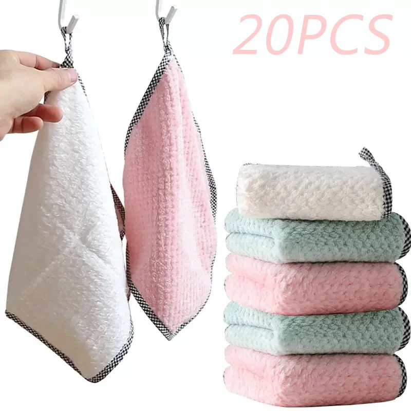 

Creative Non-oildish Towel Dish Cloth Kitchen Rag Oil-Proof Thicken Householde Table Cleaning Cloth Absorbent Scouring Pad