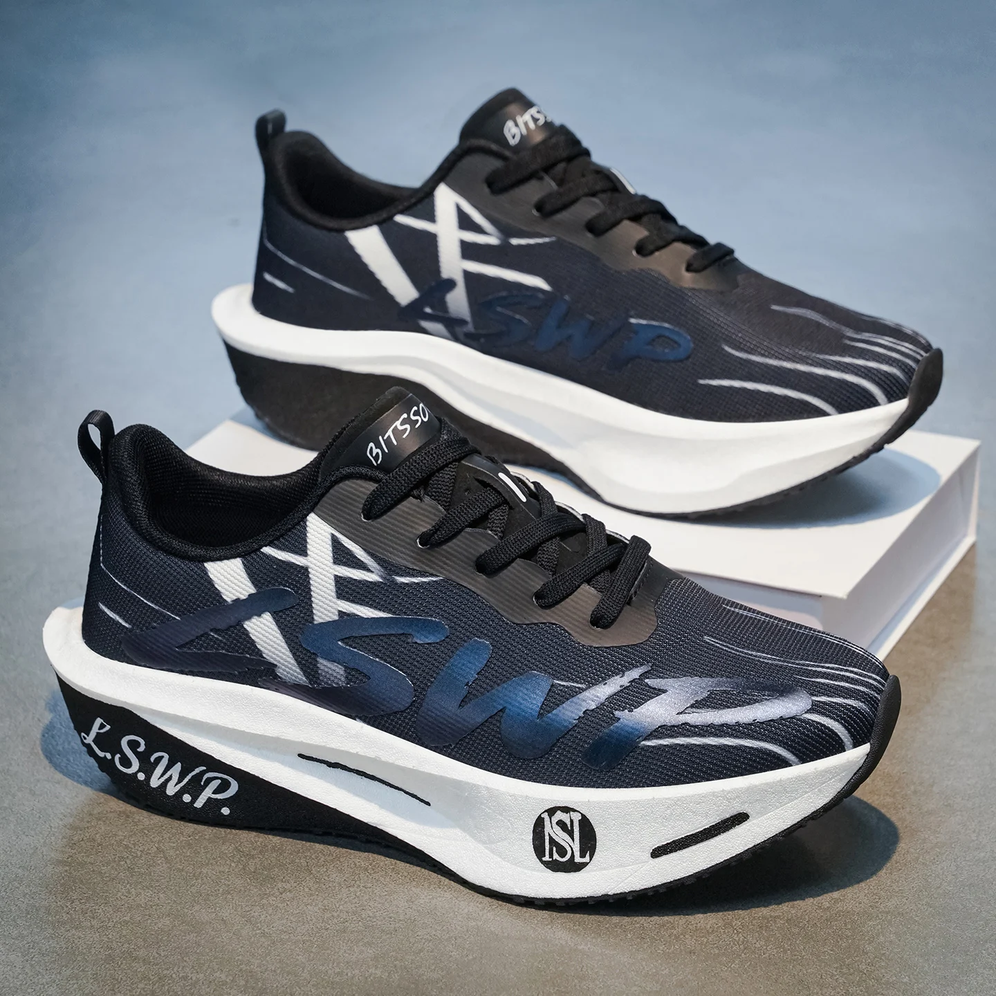 Freizeitsportschuhe für Herren, Ganzjahres-Freizeitschuhe für Herren, Outdoor-Sport-Laufschuhe für Herren, Freizeitschuhe mit dicker Sohle und erhöhter Absatzhöhe, geeignet für Outdoor-Aktivitäten, Fitness, Straßenjoggen, vielseitige, modische und trendige Freizeitschuhe, geeignet für alle Jahreszeiten – Detail 9