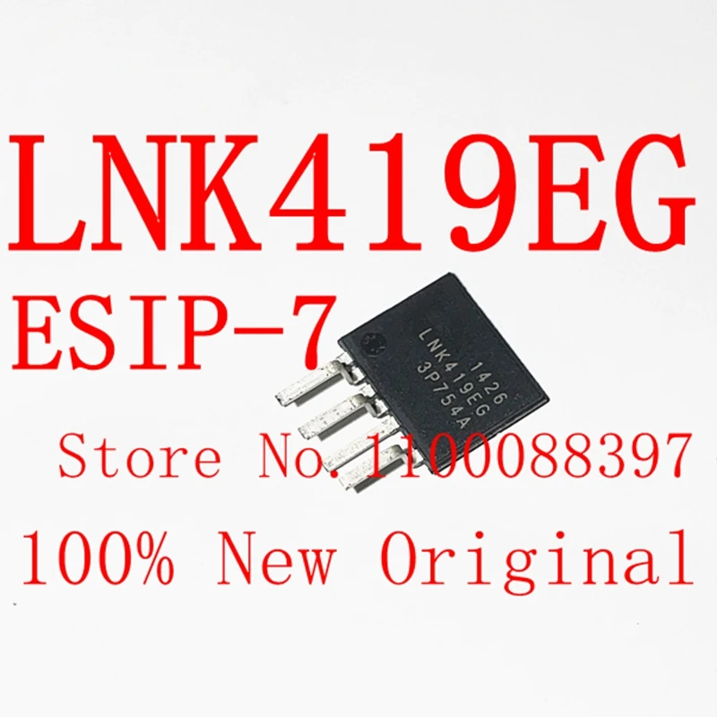 10 PÇS/LOTE 100% Original Novo LNK419EG LNK419 ESIP-7 chip de potência